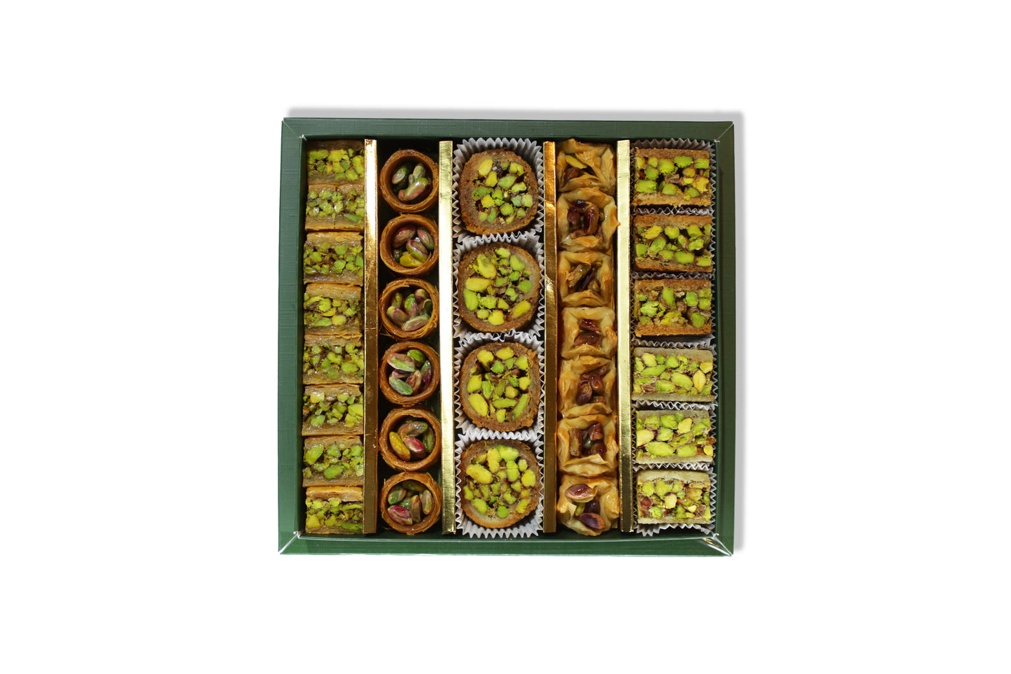 Antep Fıstıklı Kadayıflı Karışık Baklava Kutusu