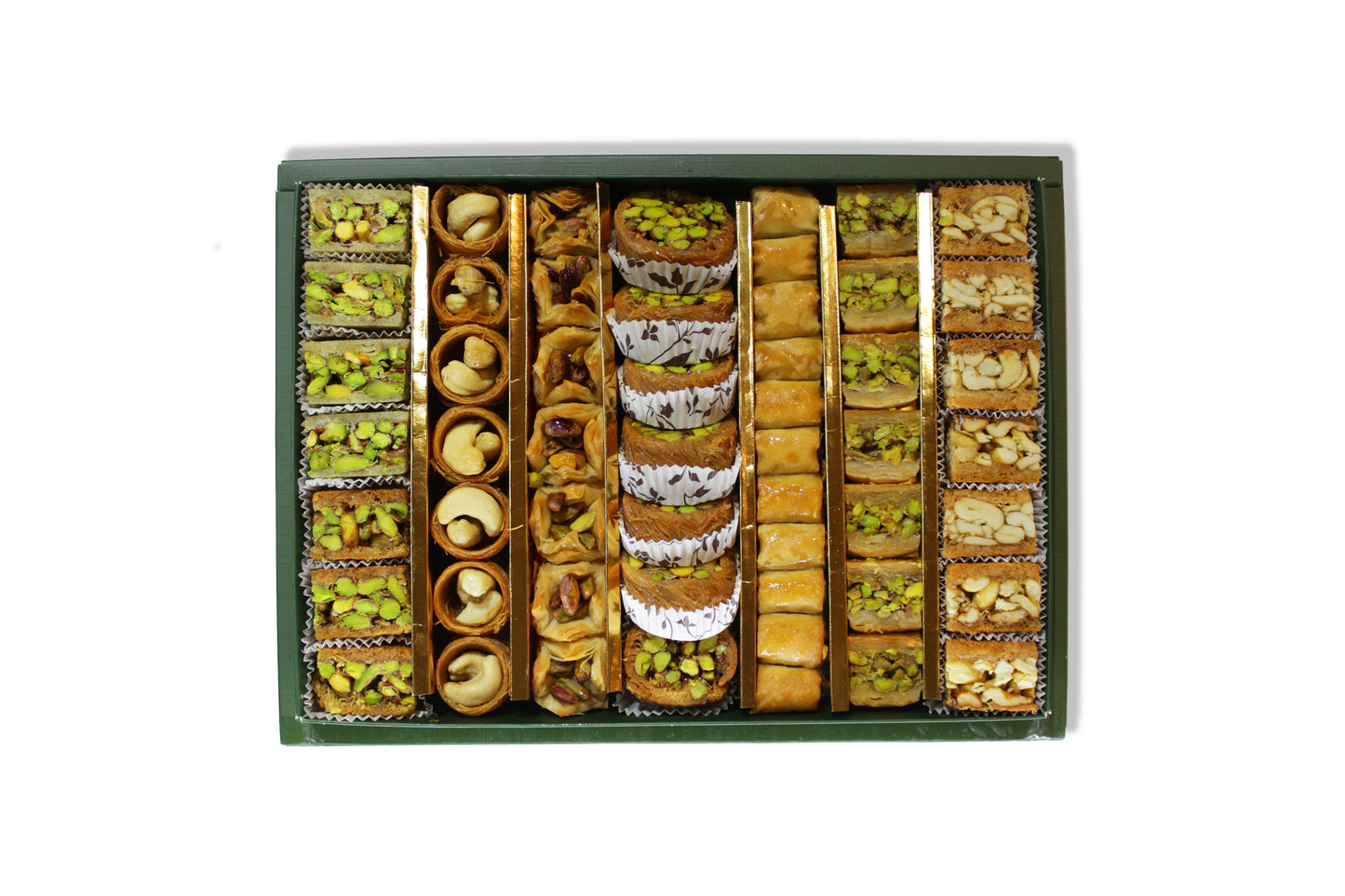 Lüks Antep Fıstıklı Ve Kajulu Tatlı Kutusu