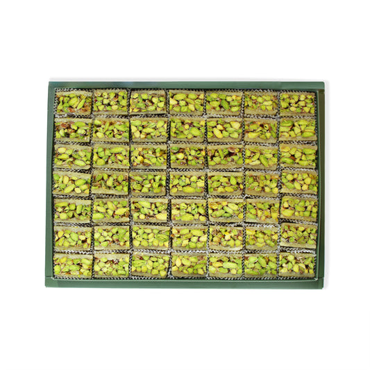 Soğuk Tepsi Kadayıflı Fıstıklı Baklava Belluriye