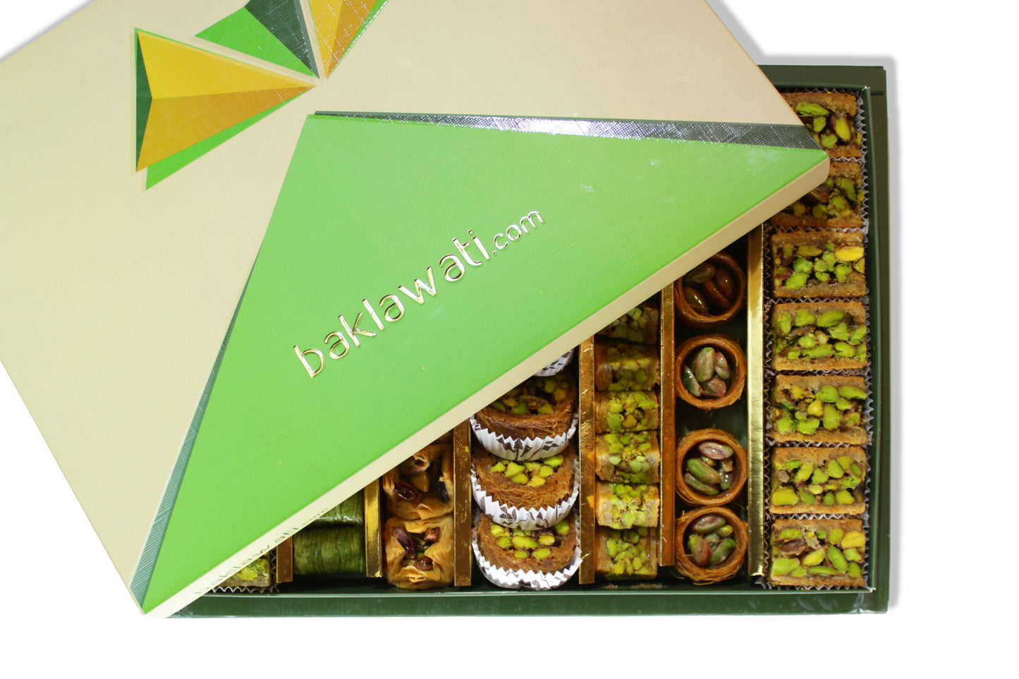 Antep Fıstıklı Kadayıflı Karışık Baklava Kutusu